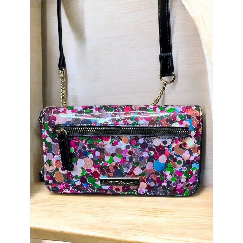 Betsey Johnson Xomaddy Crossbody Cellphone Wallet With Chain Strap